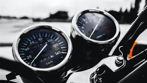 Motorcycle speedometer